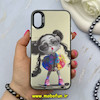قاب گوشی iPhone X / iPhone XS آیفون So CooL سوکول اورجینال فانتزی دکمه کرومی طرح دختر کیوت کد 67410