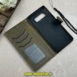 کیف گوشی Galaxy Note 8 سامسونگ مگنتی طرح چرم کتابی بنددار سبز کد 66824