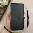 کیف گوشی Galaxy Note 8 سامسونگ مگنتی طرح چرم کتابی بنددار مشکی کد 66825