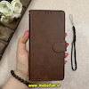 کیف گوشی Galaxy Note 8 سامسونگ مگنتی طرح چرم کتابی بنددار قهوه ای کد 66826