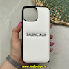 قاب گوشی iPhone 13 Pro Max آیفون پافر چرمی بالشتی کلاسیک Classic اورجینال BALENCIAGA بالنسیاگا سفید کد 66417