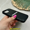 قاب گوشی iPhone 15 آیفون پافر چرمی بالشتی کلاسیک Classic اورجینال BALENCIAGA بالنسیاگا مشکی کد 66419