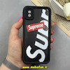 قاب گوشی Galaxy A01 Core / Galaxy A3 Core سامسونگ سیلیکونی Solid فانتزی چاپی محافظ لنزدار درجه یک طرح Supreme مشکی کد 68200