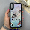 قاب گوشی Galaxy A10 / Galaxy M10 سامسونگ سیلیکونی Solid فانتزی چاپی محافظ لنزدار درجه یک طرح نایکی Nike مشکی کد 68246
