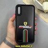 قاب گوشی Galaxy A10 / Galaxy M10 سامسونگ سیلیکونی Solid فانتزی چاپی محافظ لنزدار درجه یک طرح FERRARI مشکی کد 68250