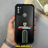 قاب گوشی Galaxy A11 / Galaxy M11 سامسونگ سیلیکونی Solid فانتزی چاپی محافظ لنزدار درجه یک طرح FERRARI مشکی کد 68291