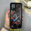 قاب گوشی Galaxy A12 / Galaxy M12 سامسونگ سیلیکونی Solid فانتزی چاپی محافظ لنزدار درجه یک طرح نایکی Nike مشکی کد 68306