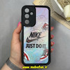 قاب گوشی Galaxy A16 سامسونگ سیلیکونی Solid فانتزی چاپی محافظ لنزدار درجه یک طرح نایکی Nike مشکی کد 68366