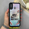قاب گوشی Galaxy A20 / Galaxy A30 سامسونگ سیلیکونی Solid فانتزی چاپی محافظ لنزدار درجه یک طرح نایکی Nike مشکی کد 68391