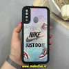 قاب گوشی Galaxy A20S سامسونگ سیلیکونی Solid فانتزی چاپی محافظ لنزدار درجه یک طرح نایکی Nike مشکی کد 68404