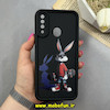 قاب گوشی Galaxy A20S سامسونگ سیلیکونی Solid فانتزی چاپی محافظ لنزدار درجه یک طرح خرگوش مشکی کد 68423