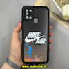 قاب گوشی Galaxy A21S سامسونگ سیلیکونی Solid فانتزی چاپی محافظ لنزدار درجه یک طرح نایکی Nike مشکی کد 68427