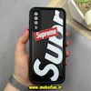 قاب گوشی Galaxy A30S / Galaxy A50S / Galaxy A50 سامسونگ سیلیکونی Solid فانتزی چاپی محافظ لنزدار درجه یک طرح Supreme مشکی کد 68482