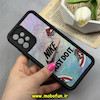 قاب گوشی Galaxy A32 4G سامسونگ سیلیکونی Solid فانتزی چاپی محافظ لنزدار درجه یک طرح نایکی Nike مشکی کد 68518
