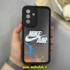 قاب گوشی Galaxy A36 سامسونگ سیلیکونی Solid فانتزی چاپی محافظ لنزدار درجه یک طرح نایکی Nike مشکی کد 68525