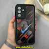 قاب گوشی Galaxy A36 سامسونگ سیلیکونی Solid فانتزی چاپی محافظ لنزدار درجه یک طرح نایکی Nike مشکی کد 68528