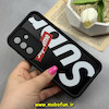 قاب گوشی Galaxy A36 سامسونگ سیلیکونی Solid فانتزی چاپی محافظ لنزدار درجه یک طرح Supreme مشکی کد 68529