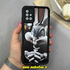 قاب گوشی Galaxy A51 سامسونگ سیلیکونی Solid فانتزی چاپی محافظ لنزدار درجه یک طرح خرگوش مشکی کد 68545