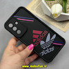 قاب گوشی Galaxy A56 سامسونگ سیلیکونی Solid فانتزی چاپی محافظ لنزدار درجه یک طرح adidas مشکی کد 68563
