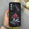 قاب گوشی Galaxy A56 سامسونگ سیلیکونی Solid فانتزی چاپی محافظ لنزدار درجه یک طرح adidas مشکی کد 68563