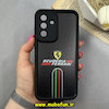 قاب گوشی Galaxy A56 سامسونگ سیلیکونی Solid فانتزی چاپی محافظ لنزدار درجه یک طرح FERRARI مشکی کد 68580