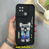 قاب گوشی Redmi 10C / Redmi 10 Power / Poco C40 شیائومی سیلیکونی Solid فانتزی چاپی محافظ لنزدار درجه یک طرح سگ بولداگ مشکی کد 68643