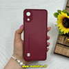 قاب گوشی Galaxy A03 Core سامسونگ ژله ای چرمی کلاسیک زرشکی کد 71711