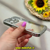 قاب گوشی iPhone 15 Pro آیفون طرح الکتروپلیتینگ ژله ای شفاف اورجینال محافظ لنز دار نقره ای کد 71726