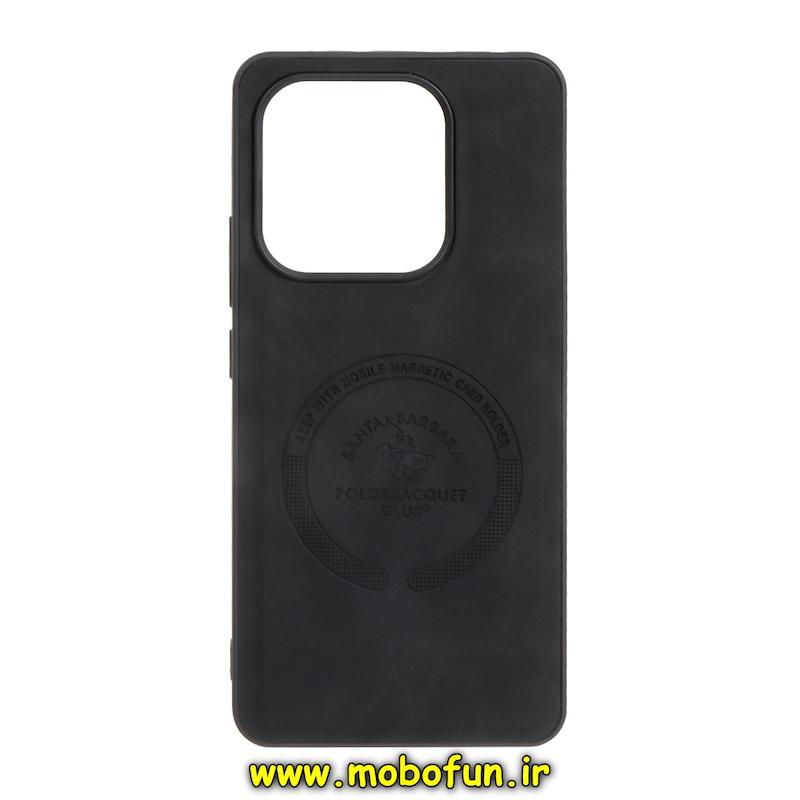 قاب گوشی Redmi Note 14 4G شیائومی اورجینال POLO پولو NEW CASE جیر درجه یک HARD طرح مگ سیف مشکی کد 72121