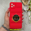 قاب گوشی Galaxy A04E سامسونگ سیلیکون ژله ای پافر PC فانتزی زیر بسته محافظ لنز دار طرح NY قرمز کد 68991