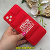 قاب گوشی Galaxy A04E سامسونگ سیلیکون ژله ای پافر PC فانتزی زیر بسته محافظ لنز دار طرح FEELIN GREAT قرمز کد 68992