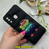 قاب گوشی Galaxy A20 / Galaxy A30 سامسونگ سیلیکون ژله ای پافر PC فانتزی زیر بسته محافظ لنز دار طرح فانتزی مشکی کد 69001