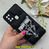 قاب گوشی Galaxy A21S سامسونگ سیلیکون ژله ای پافر PC فانتزی زیر بسته محافظ لنز دار طرح PHILIPP PLEIN مشکی کد 69015