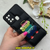 قاب گوشی Galaxy A21S سامسونگ سیلیکون ژله ای پافر PC فانتزی زیر بسته محافظ لنز دار طرح فانتزی مشکی کد 69020