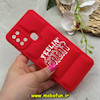 قاب گوشی Galaxy A21S سامسونگ سیلیکون ژله ای پافر PC فانتزی زیر بسته محافظ لنز دار طرح FEELIN GREAT قرمز کد 69021