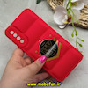 قاب گوشی Galaxy A30S / Galaxy A50S / Galaxy A50 سامسونگ سیلیکون ژله ای پافر PC فانتزی زیر بسته محافظ لنز دار طرح NY قرمز کد 69025