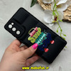 قاب گوشی Galaxy S20 FE سامسونگ سیلیکون ژله ای پافر PC فانتزی زیر بسته محافظ لنز دار طرح فانتزی مشکی کد 69153