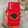 قاب گوشی Galaxy S21 FE سامسونگ سیلیکون ژله ای پافر PC فانتزی زیر بسته محافظ لنز دار طرح NY قرمز کد 69154