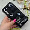 قاب گوشی Galaxy S21 FE سامسونگ سیلیکون ژله ای پافر PC فانتزی زیر بسته محافظ لنز دار طرح سفینه مشکی کد 69159