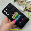 قاب گوشی Galaxy S21 FE سامسونگ سیلیکون ژله ای پافر PC فانتزی زیر بسته محافظ لنز دار طرح فانتزی مشکی کد 69163