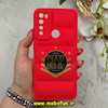 قاب گوشی Redmi Note 8 / Redmi Note 8 2021 شیائومی سیلیکون ژله ای پافر PC فانتزی زیر بسته محافظ لنز دار طرح NY قرمز کد 69080