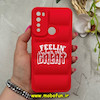قاب گوشی Redmi Note 8 / Redmi Note 8 2021 شیائومی سیلیکون ژله ای پافر PC فانتزی زیر بسته محافظ لنز دار طرح FEELIN GREAT قرمز کد 69081