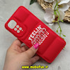 قاب گوشی Redmi Note 11 4G / Redmi Note 11S شیائومی سیلیکون ژله ای پافر PC فانتزی زیر بسته محافظ لنز دار طرح FEELIN GREAT قرمز کد 69120