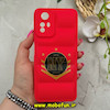 قاب گوشی Redmi Note 12S شیائومی سیلیکون ژله ای پافر PC فانتزی زیر بسته محافظ لنز دار طرح NY قرمز کد 69134