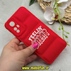 قاب گوشی Redmi Note 12S شیائومی سیلیکون ژله ای پافر PC فانتزی زیر بسته محافظ لنز دار طرح FEELIN GREAT قرمز کد 69135