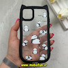 قاب گوشی iPhone 11 آیفون گوش دار فانتزی شفاف طلقی HARD طرح پاندا کیوت کد 69262