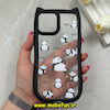قاب گوشی iPhone 12 Pro Max آیفون گوش دار فانتزی شفاف طلقی HARD طرح پاندا کیوت کد 69278