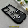 قاب گوشی iPhone 12 Pro Max آیفون گوش دار فانتزی شفاف طلقی HARD طرح میکروب کیوت کد 69287