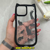 قاب گوشی iPhone 13 Pro Max آیفون گوش دار فانتزی شفاف طلقی HARD طرح گربه کیوت کد 69312