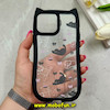 قاب گوشی iPhone 13 Pro Max آیفون گوش دار فانتزی شفاف طلقی HARD طرح گربه کیوت کد 69315